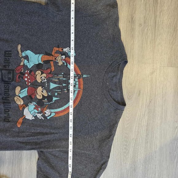 Grey Disney World Florida T-Shirt Sz L Mickey Donald Minnie Goofy - Picture 2 of 4